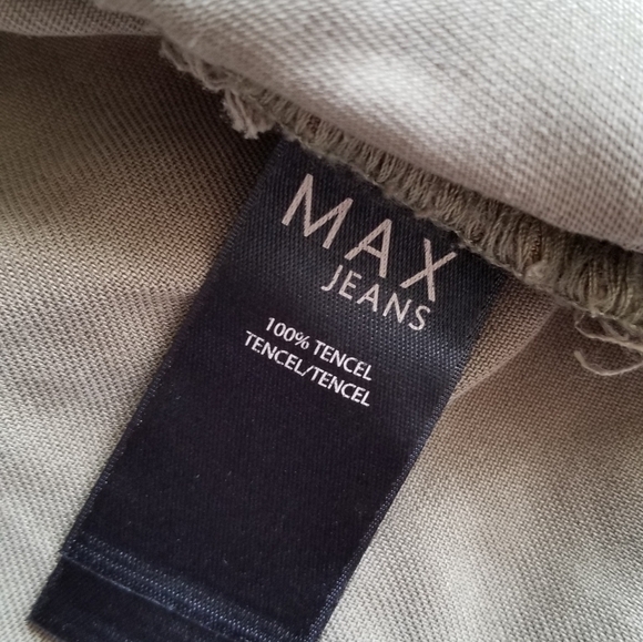 Max Studio Martini Olive Green Long Tie Waist Open Utility Jacket NWT Size M - Picture 6 of 9